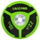 Бамперні диски поліуретанові Bumper Plates LiveUp LP8027-10 ø50.5мм 10кг зелений-чорний