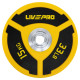 Бамперні диски поліуретанові Bumper Plates LiveUp LP8027-15 ø50.5мм 15кг жовтий-чорний