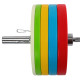 Бамперні диски поліуретанові Bumper Plates LiveUp LP8027-15 ø50.5мм 15кг жовтий-чорний
