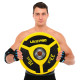 Бамперні диски поліуретанові Bumper Plates LiveUp LP8027-15 ø50.5мм 15кг жовтий-чорний