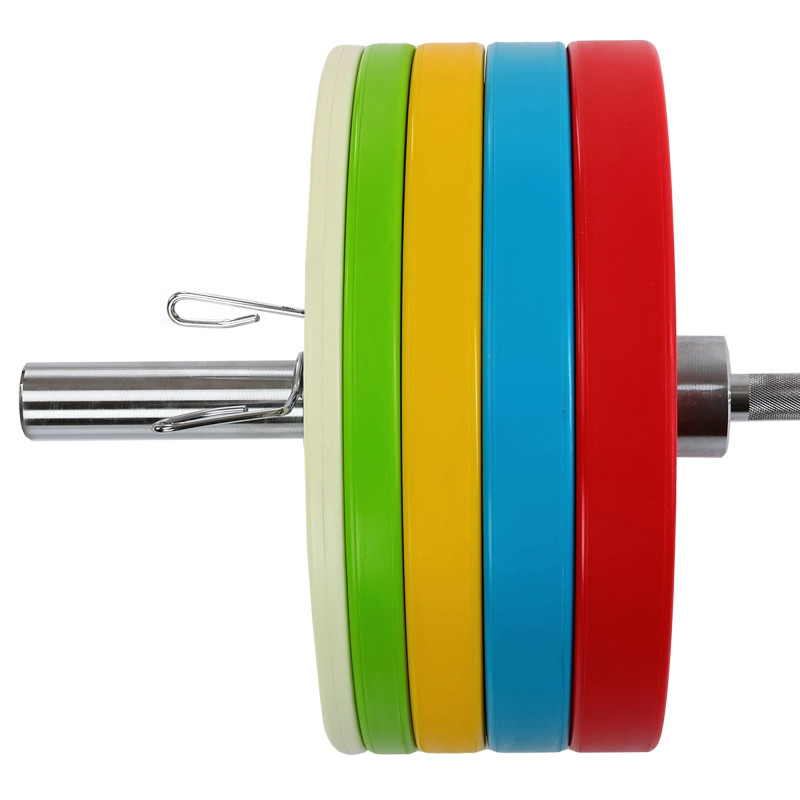 Бамперні диски поліуретанові Bumper Plates LiveUp LP8027-20 ø50.5мм 20кг синій-чорний