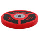Бамперні диски поліуретанові Bumper Plates LiveUp LP8027-25 ø50.5мм 25кг червоний-чорний