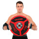 Бамперні диски поліуретанові Bumper Plates LiveUp LP8027-25 ø50.5мм 25кг червоний-чорний