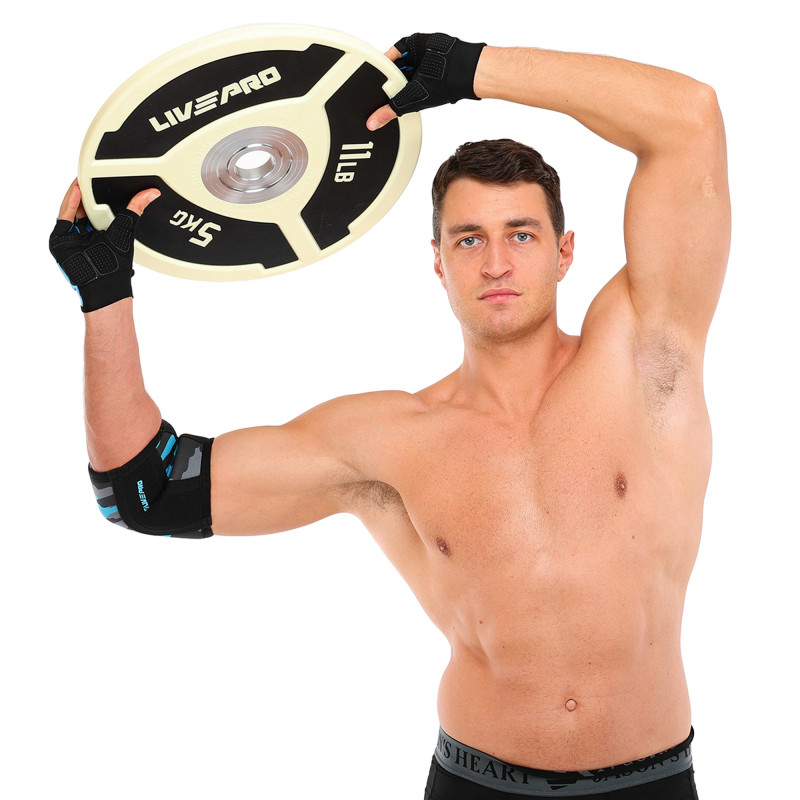 Бамперні диски поліуретанові Bumper Plates LiveUp LP8027-5 ø50.5мм 5кг білий-чорний