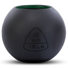 Гиря-дзвін чавунна пофарбована BALL BELL LiveUp LP8047-18LB вага 8кг чорний