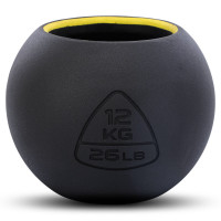 Гиря-дзвін чавунна пофарбована BALL BELL LiveUp LP8047-26LB вага 12кг чорний