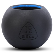 Гиря-дзвін чавунна пофарбована BALL BELL LiveUp LP8047-35LB вага 16кг чорний