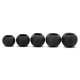 Гиря-дзвін чавунна пофарбована BALL BELL LiveUp LP8047-35LB вага 16кг чорний