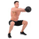 Гиря-дзвін чавунна пофарбована BALL BELL LiveUp LP8047-35LB вага 16кг чорний