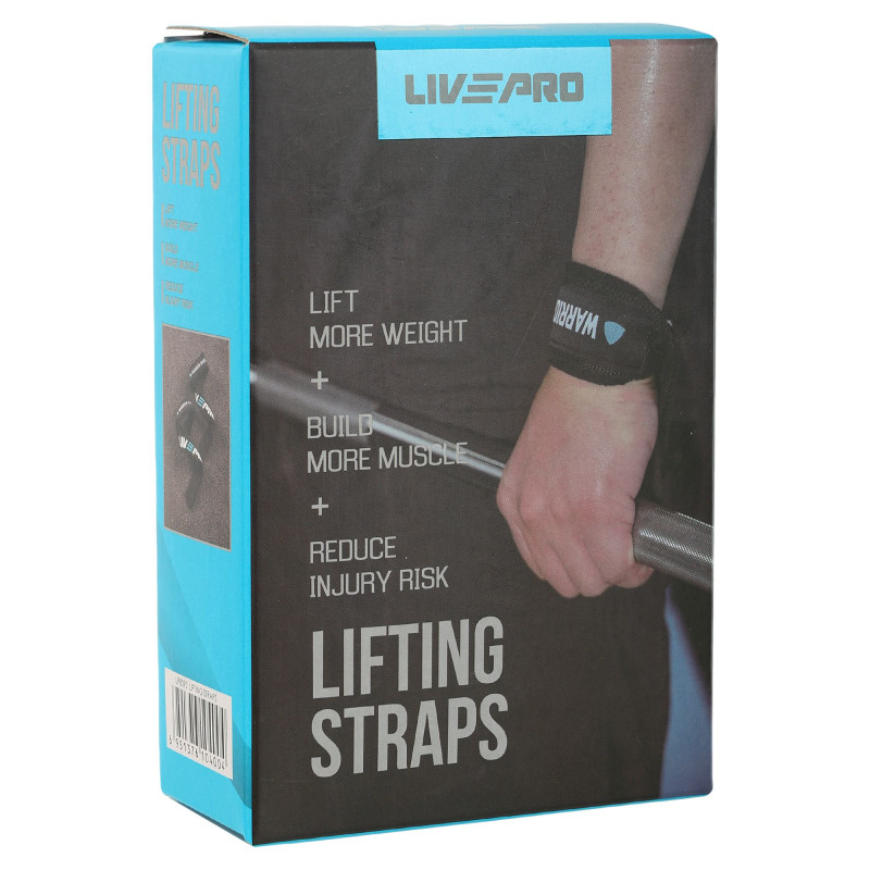 Лямки для тяги LIFTING STRAP LiveUp LP8092 2шт чорний