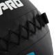 М'яч набивний медичний для кросфіту WALL BALL LiveUp LP8100-3 3кг чорний-сірий