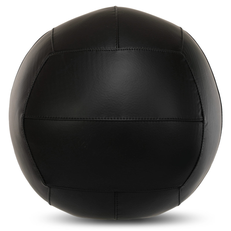 М'яч набивний медичний для кросфіту WALL BALL LiveUp LP8103-10 10кг чорний