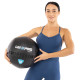 М'яч набивний медичний для кросфіту WALL BALL LiveUp LP8103-10 10кг чорний