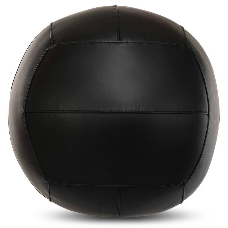 М'яч набивний медичний для кросфіту WALL BALL LiveUp LP8103-12 12кг чорний