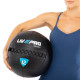 М'яч набивний медичний для кросфіту WALL BALL LiveUp LP8103-12 12кг чорний