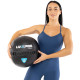 М'яч набивний медичний для кросфіту WALL BALL LiveUp LP8103-12 12кг чорний