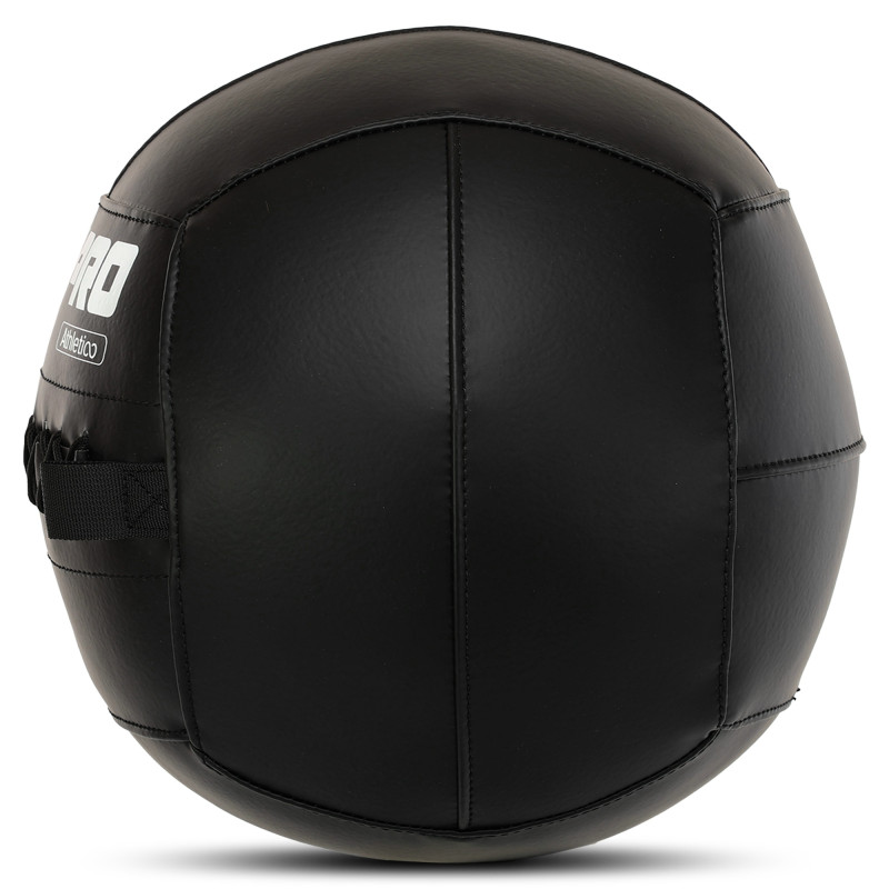М'яч набивний медичний для кросфіту WALL BALL LiveUp LP8103-2 2кг чорний