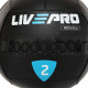 М'яч набивний медичний для кросфіту WALL BALL LiveUp LP8103-2 2кг чорний