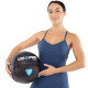 М'яч набивний медичний для кросфіту WALL BALL LiveUp LP8103-2 2кг чорний