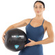М'яч набивний медичний для кросфіту WALL BALL LiveUp LP8103-4 4кг чорний