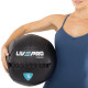 М'яч набивний медичний для кросфіту WALL BALL LiveUp LP8103-5 5кг чорний