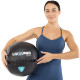 М'яч набивний медичний для кросфіту WALL BALL LiveUp LP8103-5 5кг чорний