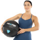 М'яч набивний медичний для кросфіту WALL BALL LiveUp LP8103-6 6кг чорний