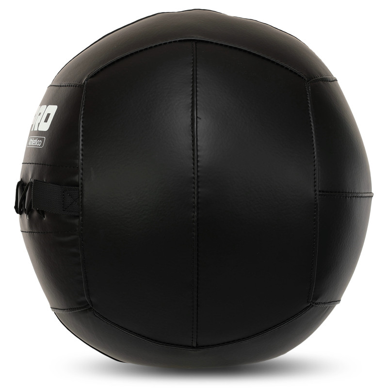 М'яч набивний медичний для кросфіту WALL BALL LiveUp LP8103-7 7кг чорний