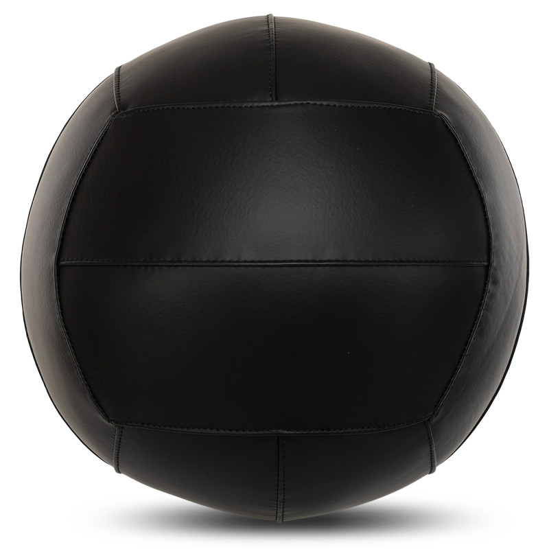 М'яч набивний медичний для кросфіту WALL BALL LiveUp LP8103-8 8кг чорний