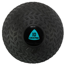 Слембол м'яч набивний для кросфіту та фітнесу Slam Ball LiveUp LP8105-10 10кг чорний
