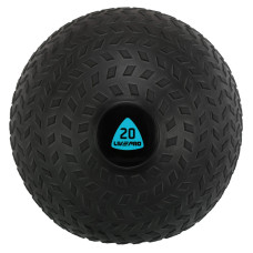 Слембол м'яч набивний для кросфіту та фітнесу Slam Ball LiveUp LP8105-20 20кг чорний