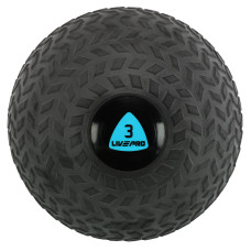 Слембол м'яч набивний для кросфіту та фітнесу Slam Ball LiveUp LP8105-3 3кг чорний