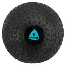 Слембол м'яч набивний для кросфіту та фітнесу Slam Ball LiveUp LP8105-8 8кг чорний