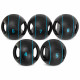 Медбол м'яч медичний дворучний з хватами LiveUp Medicine Ball LP8111-4 4кг чорний