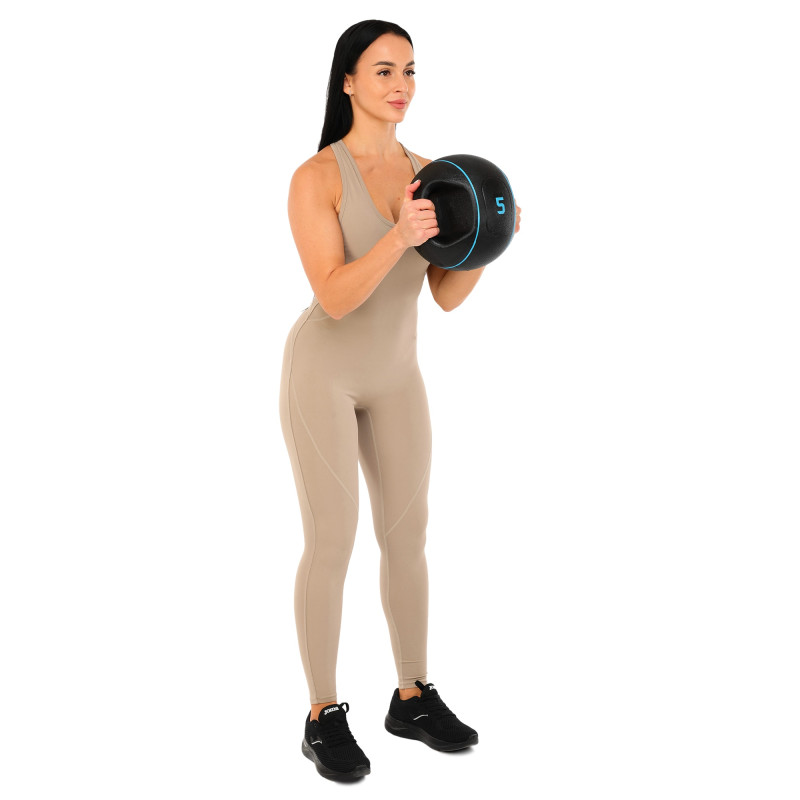 Медбол м'яч медичний дворучний з хватами LiveUp Medicine Ball LP8111-5 5кг чорний
