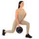 Медбол м'яч медичний дворучний з хватами LiveUp Medicine Ball LP8111-5 5кг чорний