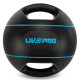 Медбол м'яч медичний дворучний з хватами LiveUp Medicine Ball LP8111-8 8кг чорний