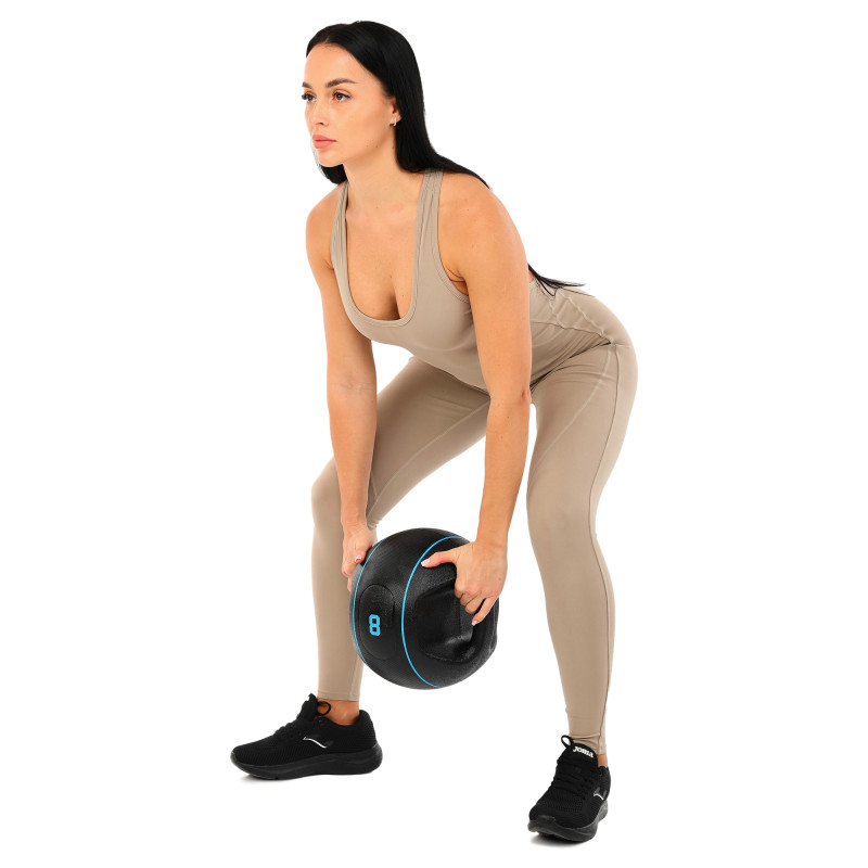 Медбол м'яч медичний дворучний з хватами LiveUp Medicine Ball LP8111-8 8кг чорний