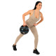Медбол м'яч медичний дворучний з хватами LiveUp Medicine Ball LP8111-8 8кг чорний