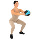 М'яч медичний медбол Medicine Ball LiveUp LP8112-1 1 кг чорний-синій