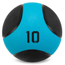 М'яч медичний медбол Medicine Ball LiveUp LP8112-10 10кг чорний-синій