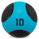 М'яч медичний медбол Medicine Ball LiveUp LP8112-10 10кг чорний-синій
