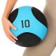 М'яч медичний медбол Medicine Ball LiveUp LP8112-10 10кг чорний-синій