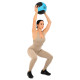 М'яч медичний медбол Medicine Ball LiveUp LP8112-10 10кг чорний-синій