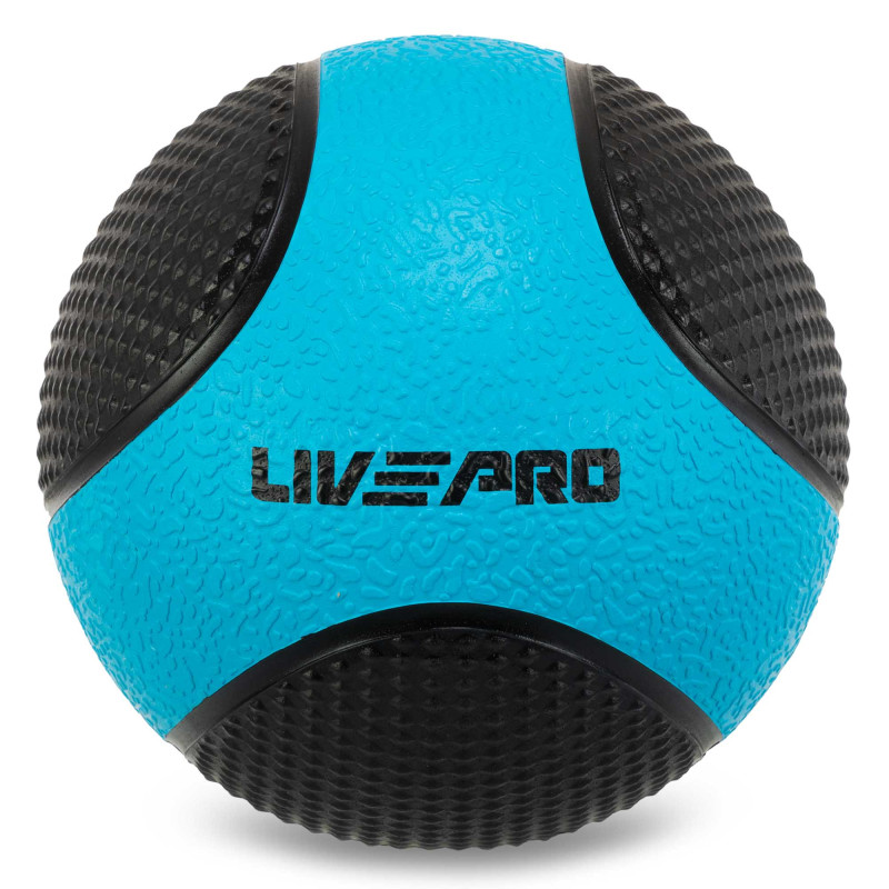 М'яч медичний медбол Medicine Ball LiveUp LP8112-2 2 кг чорний-синій