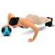 М'яч медичний медбол Medicine Ball LiveUp LP8112-4 4 кг чорний-синій