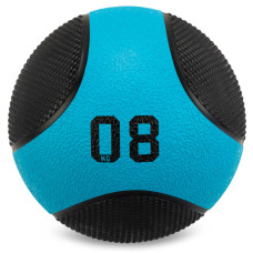 М'яч медичний медбол Medicine Ball LiveUp LP8112-8 8кг чорний-синій