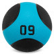 М'яч медичний медбол Medicine Ball LiveUp LP8112-9 9кг чорний-синій
