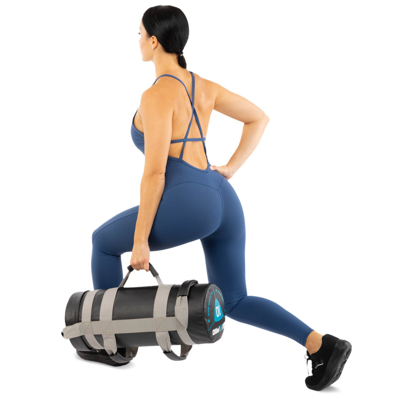 Мішок обтяжувач для функціонального тренінгу Power Bag LiveUp LP8120-10 10кг чорний-сірий