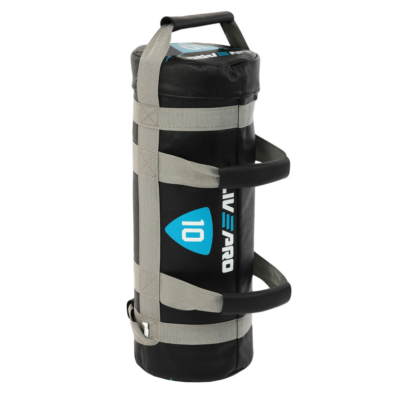 Мішок обтяжувач для функціонального тренінгу Power Bag LiveUp LP8120-10 10кг чорний-сірий